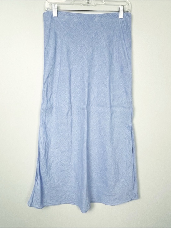 J. Crew Dresses & Skirts - J.Crew Chambray Midi Skirt | Light Blue Flowy Slip Skirt XS